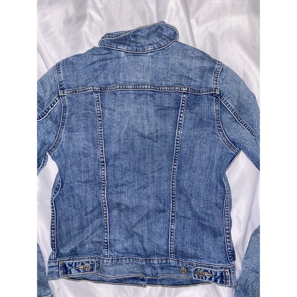 Levi's Original Trucker Blue Denim Jean Jacket Size Medium - Picture 6 of 9